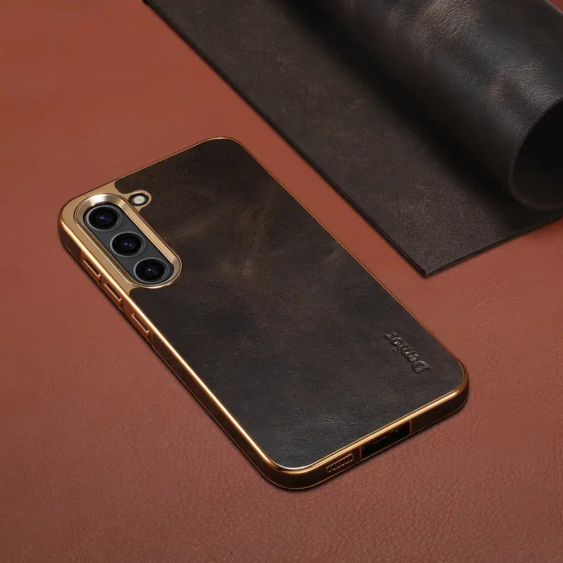 Luxurious Oil-Tanned Leather Case - Samsung