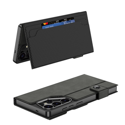 Galaxy S25 Series Business Leather Flip Wallet Case