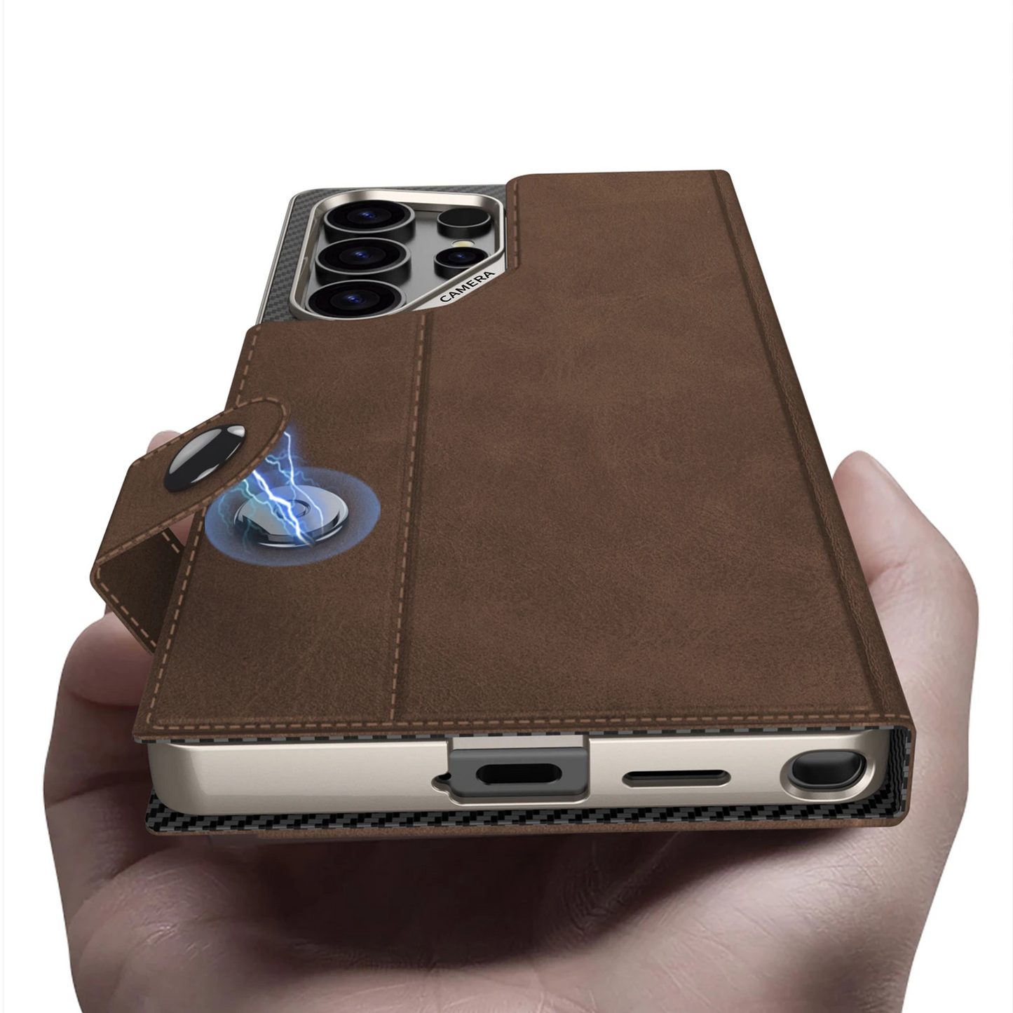 Galaxy S25 Series Business Leather Flip Wallet Case