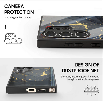 Impact Resistant Protective Glass Case - Samsung