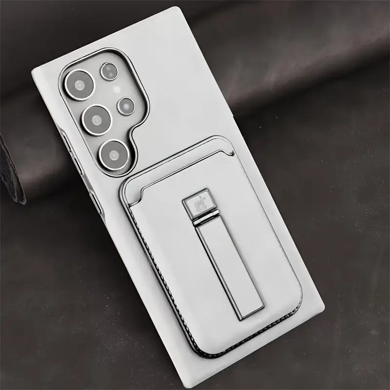 Trendy Magnetic Leather Wallet Case - Samsung