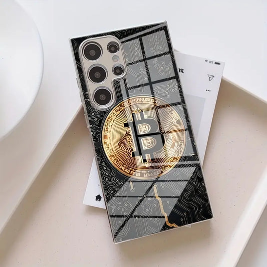 Epic Bitcoin Matrix Mirror Glass Case - Samsung