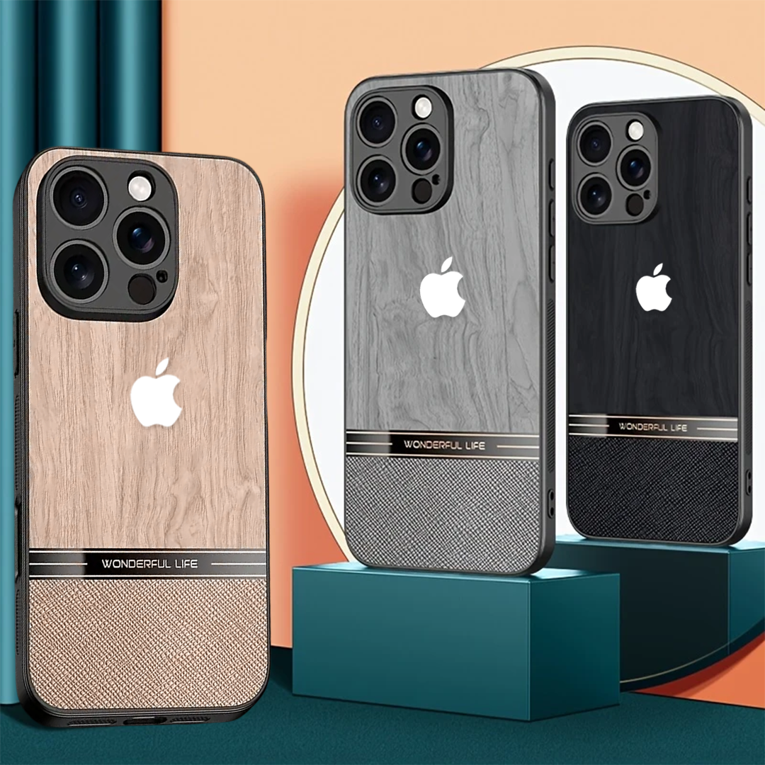 Classic Wood Texture Protective Case – iPhone