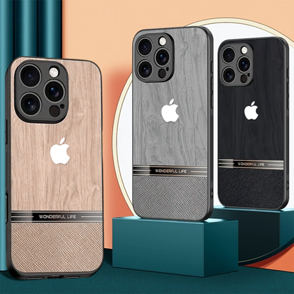 Classic Wood Texture Protective Case – iPhone