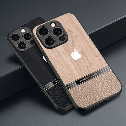 Classic Wood Texture Protective Case – iPhone