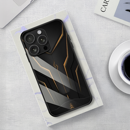 Striking Mecha Glass Case - iPhone