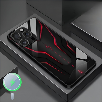 Striking Mecha Glass Case - iPhone
