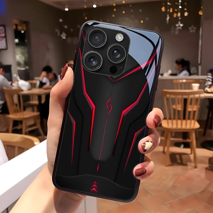 Striking Mecha Glass Case - iPhone