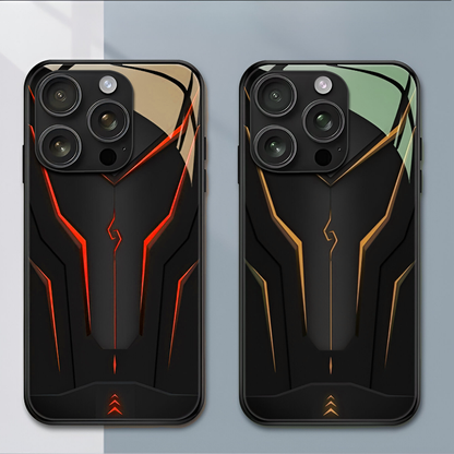Striking Mecha Glass Case - iPhone