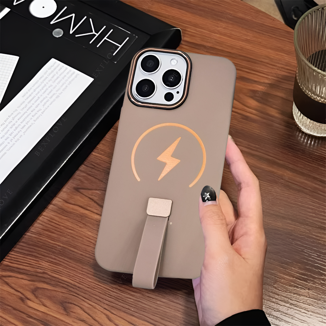 Electrifying Bolt Magnetic Grip Case - iPhone