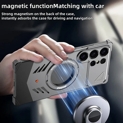 Galaxy Series Fearless Metal Frame Magnetic Shield Case