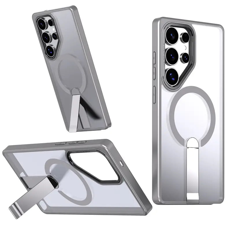 Luminous Magnetic Slim Transparent Holder Case - Samsung
