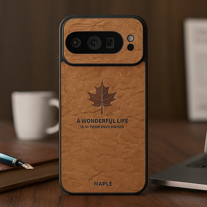 Vintage Maple Leaf Embossed Case - Google
