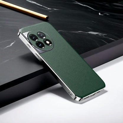 Chrome Edge Luxe Leather Case - OnePlus