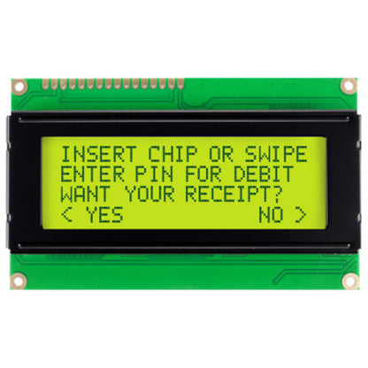 20X4 2004 Character LCD Display with Yellow Color Backlight