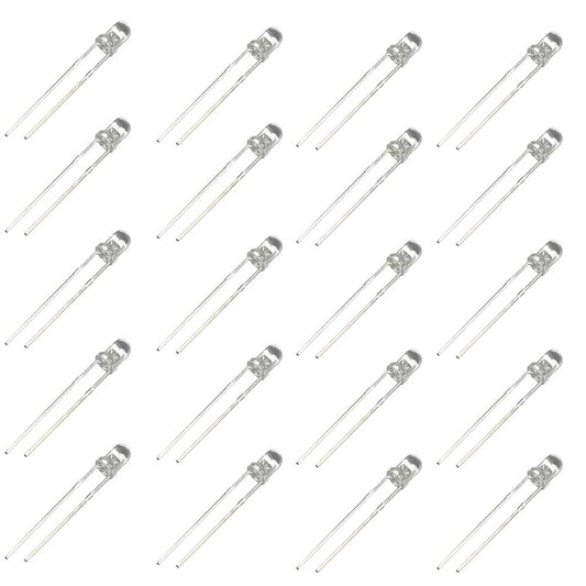 3mm Red LED Clear Lens