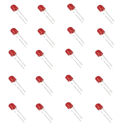 4.8mm 360 Degree Red Diffused LED(100-300mcd) (Pack of 4000)