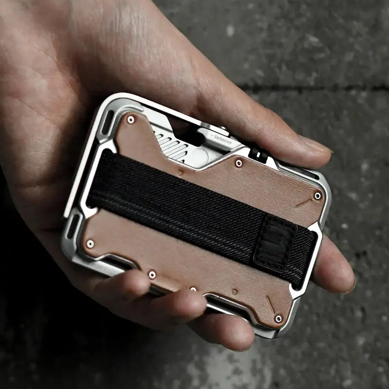 Multi-Tool Magnetic MagSafe Leather Wallet