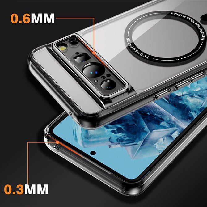Sheer Transparent Corner Airbag Magsafe Case - Google