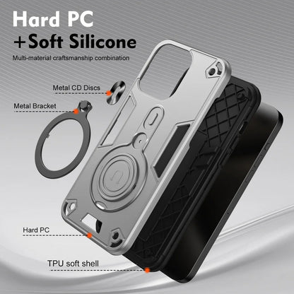 Premium Metal Rotating Bracket Holder Case - Nothing