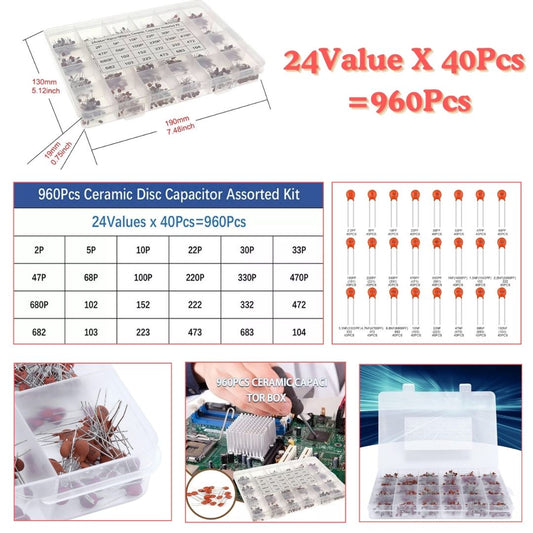 Ceramic Disc Capacitor Assorted Kit