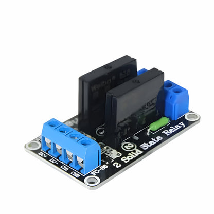 2 Channel 24V Relay Module Solid State Low Level SSR DC Control 250V 2A with Resistive Fuse