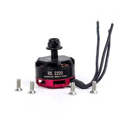 RS2205 2300KV Brushless DC Motor for FPV Racing Drone Black Cap (CW Motor Rotation) - RS2873/RS4665