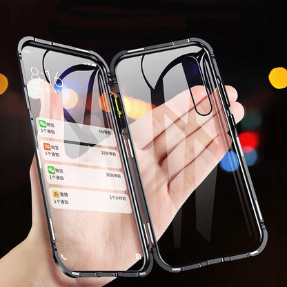 360 Metal Magnetic Double Side Tempered Glass Case - Oppo