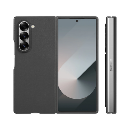 Galaxy Z Fold6 Leather Lambskin Hard PC Case