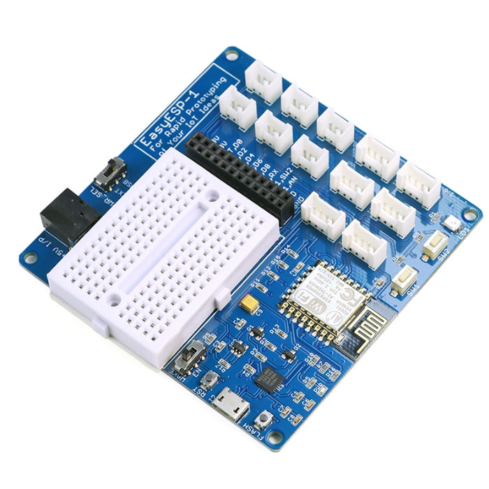 ELECROW EasyESP-1: Rapid Prototyping WiFi ESP8266 Experimenter Board - Easy Programming, GPIO Access, Breadboard