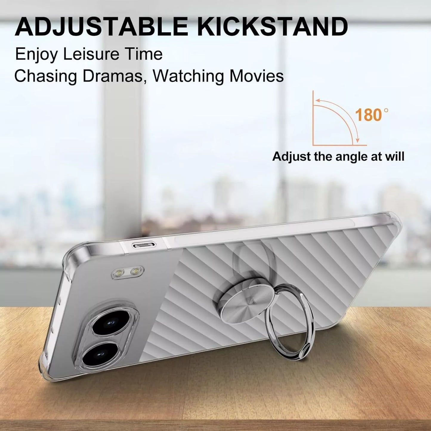 OnePlus Nord 4 Transparent Ring Grip TPU Case