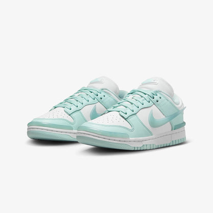 Nike | DUNK LOW TWIST  { SUMMIT WHITE/JADE ICE