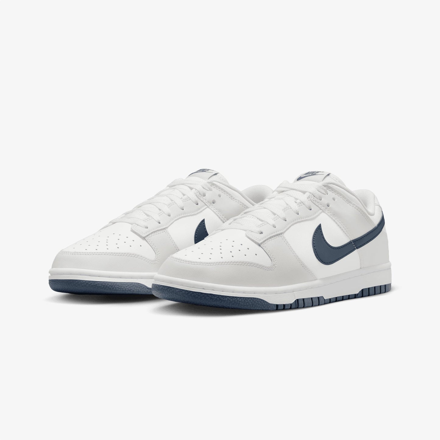 NIKE | DUNK LOW RETRO { SUMMIT WHITE/MIDNIGHT NAVY-PLATINUM TINT