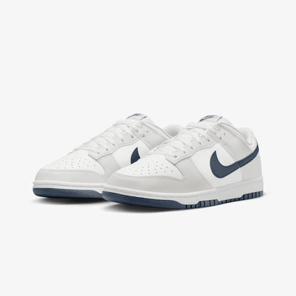 NIKE | DUNK LOW RETRO { SUMMIT WHITE/MIDNIGHT NAVY-PLATINUM TINT