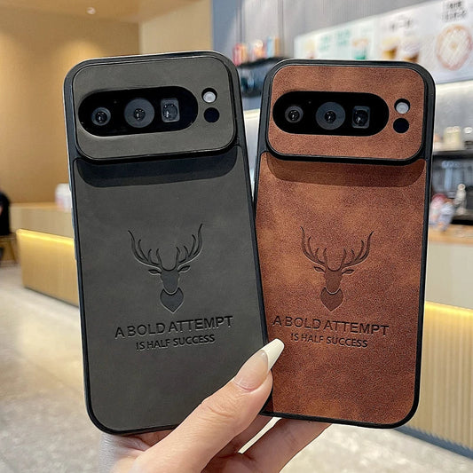 Deer Embossed Shockproof PU Leather Case - Google