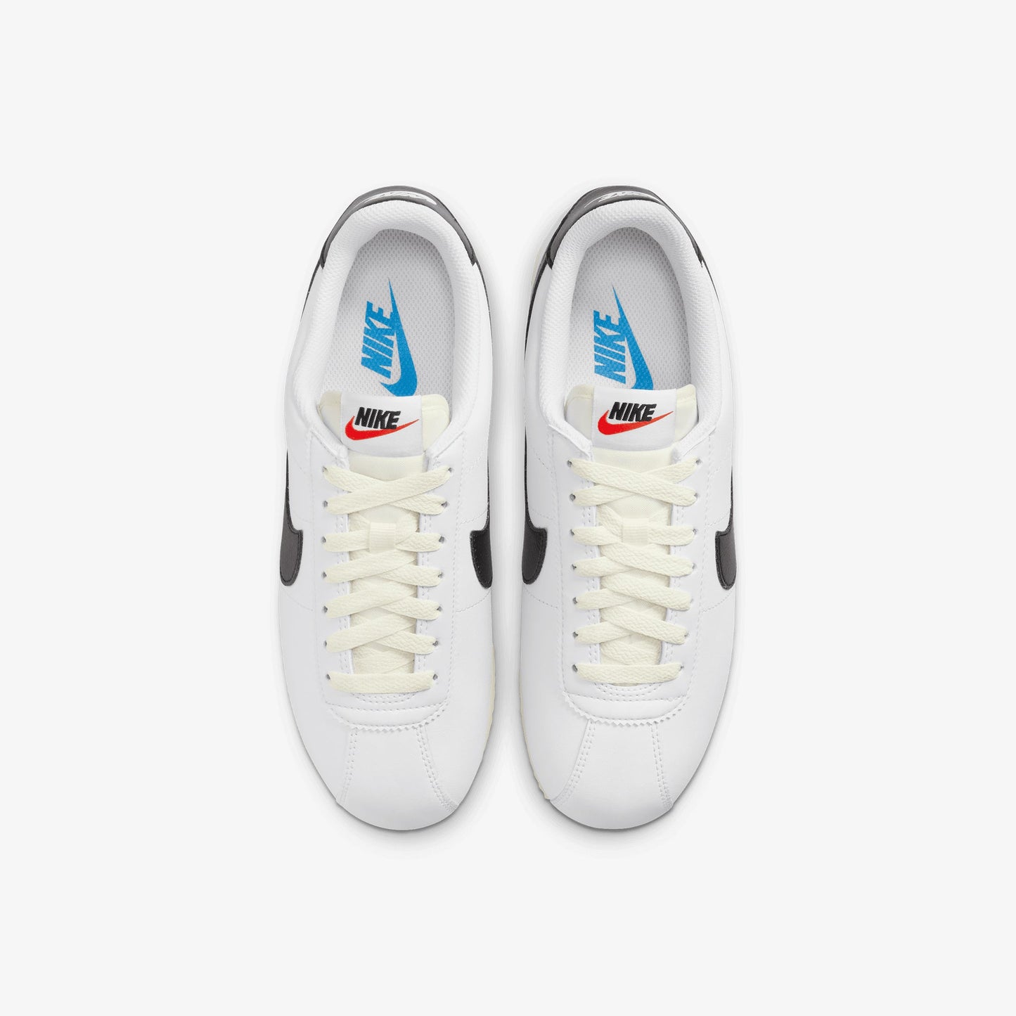 Nike | CORTEZ  { WHITE/BLACK-LT PHOTO BLUE-SAIL