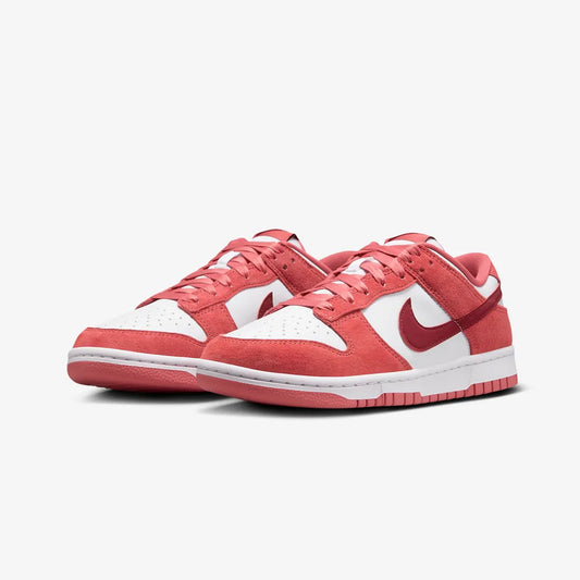 Nike | DUNK LOW  { WHITE/TEAM RED-ADOBE-DRAGON RED