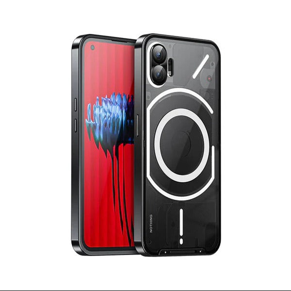 Ultra Thin Metal Glass Magnetic Case - Nothing