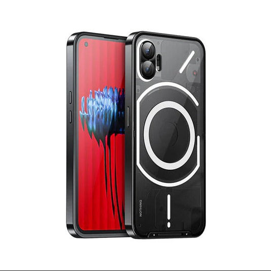 Ultra Thin Metal Glass Magnetic Case - Nothing