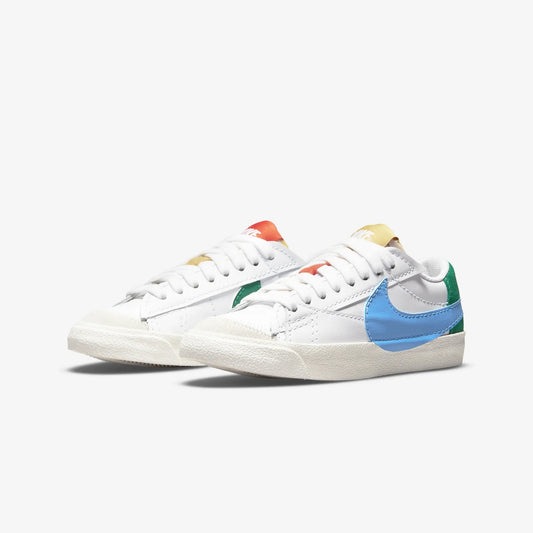 Nike | BLAZER LOW '77 JUMBO { WHITE/MALACHITE-UNIVERSITY BLUE