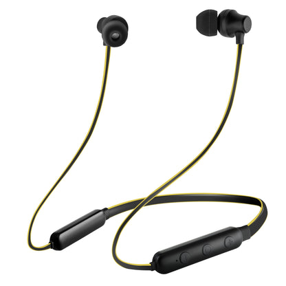 pTron InTunes Lite High Bass In-Ear Wireless Headphones With Mic - (Black/Yellow)