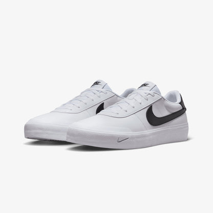 Nike | COURT SHOT { WHITE/BLACK