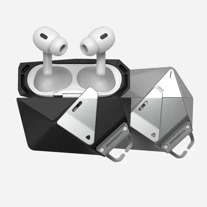 Geometric AirPods Pro Cases with Lock & Lanyard