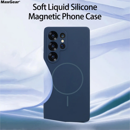 Ultra Smooth Liquid Silicone Magnetic Case - Samsung