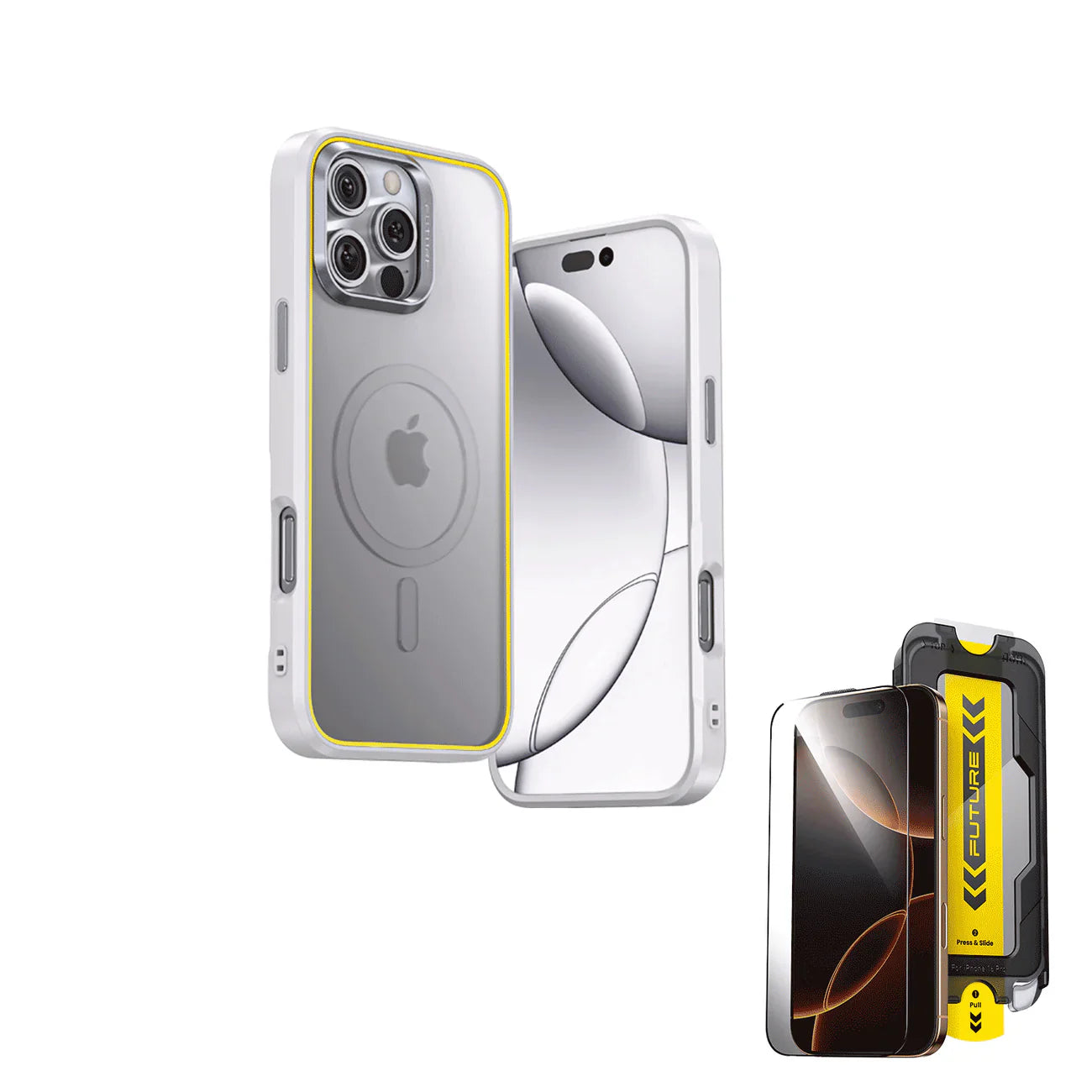 Sleek Matte Metal Lens Shield Case - iPhone