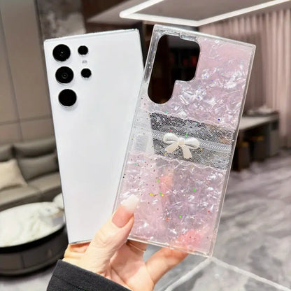 Glamorous Glitter Bowknot Case - Samsung