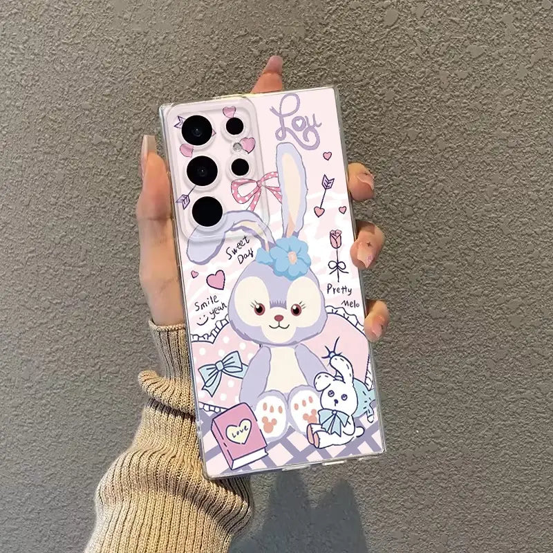 Stylish Cartoon Girl Soft Phone Case - Samsung