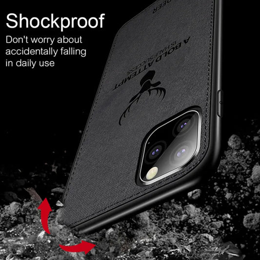 Luxury Elk Design Cloth Texture Case - OnePlus