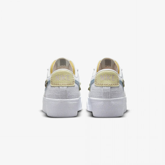 Nike | BLAZER LOW PLATFORM NEXT NATURE  { PALE IVORY / BOURDER BLUE