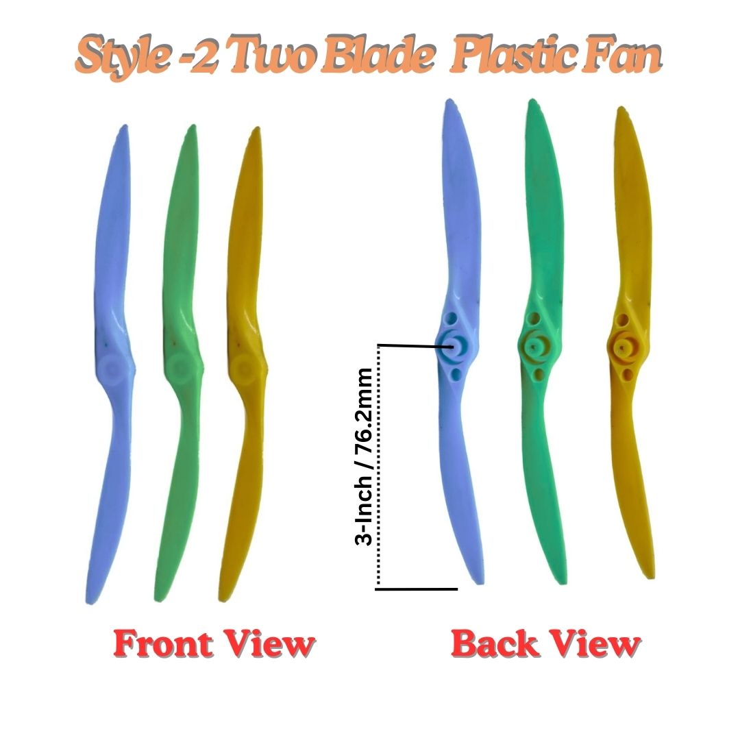 3-Inch Two Blade Plastic Fan Propeller
